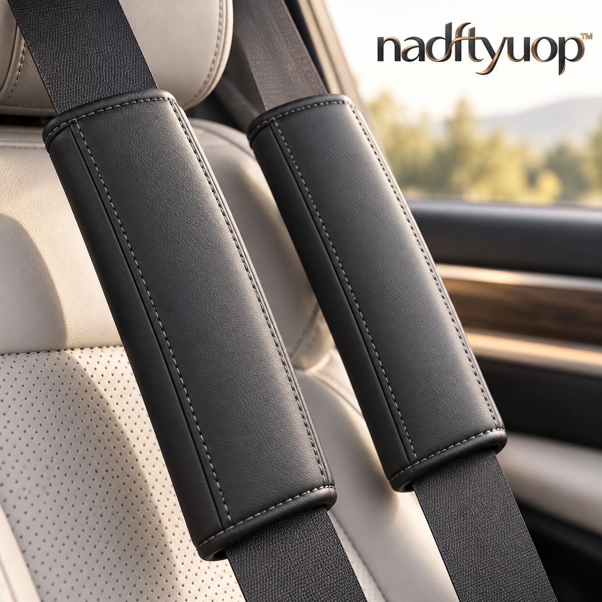 nadftyuop™ Seat Belt Shoulder Pads — Set of Two