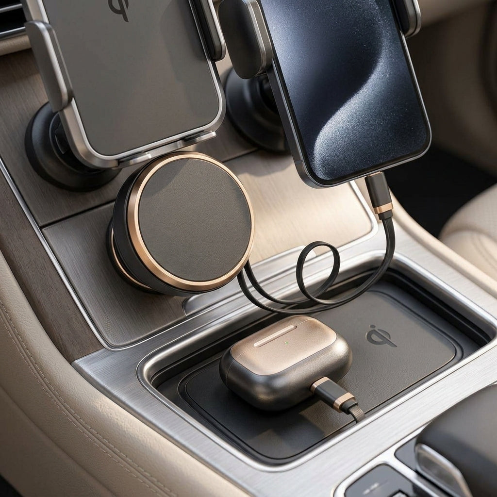 nadftyuop™ Retractable Charging Cable Organizer