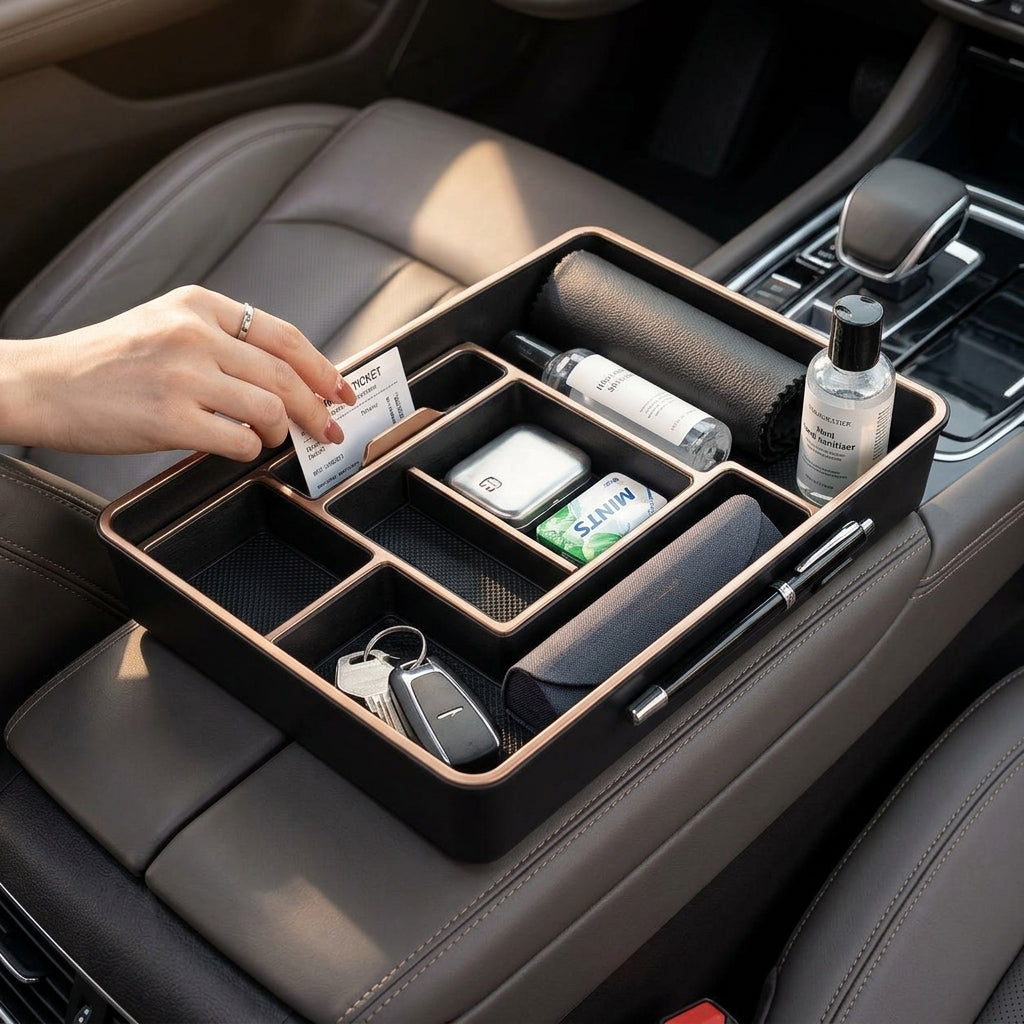 nadftyuop™ Center Console Organizer Tray