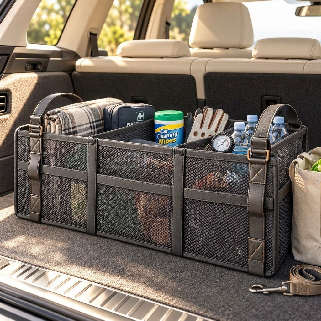 nadftyuop™ Mesh Trunk Organizer