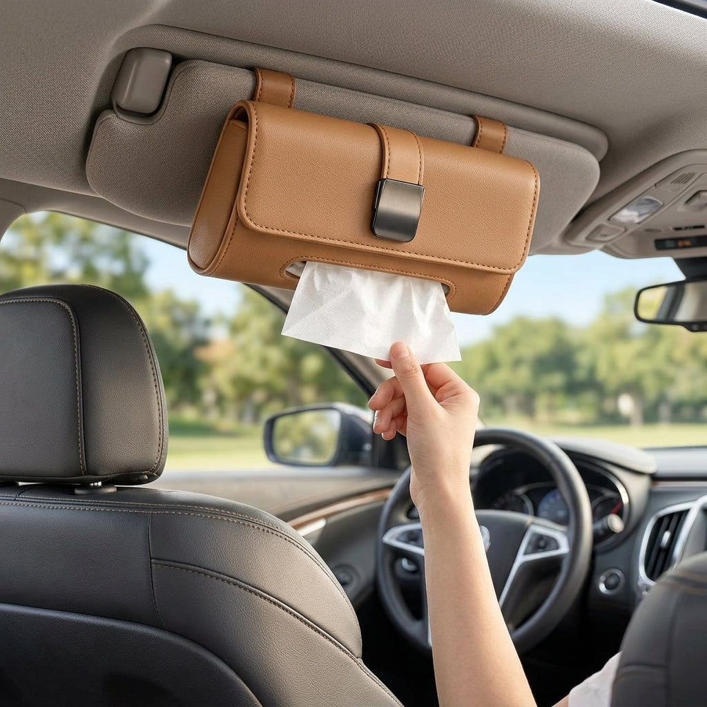 nadftyuop™ Sun Visor Tissue Holder