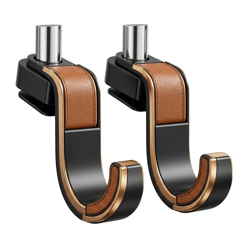 nadftyuop™ Headrest Bag Hooks — Set of Two