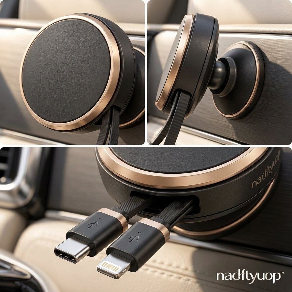 nadftyuop™ Retractable Charging Cable Organizer